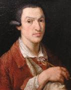 Franz Thomas Low Self portrait oil painting on canvas